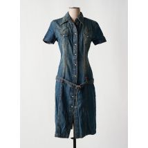 MISS SIXTY - Robe mi-longue bleu en coton - Femme - Taille 38 - Modz