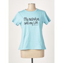 LA FEE MARABOUTEE - T-shirt bleu en coton - Femme - Taille 34 - Modz