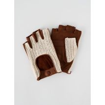 AGNELLE - Mitaines marron en coton - Femme - Taille 8,5 - Modz