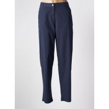 ÉTYMOLOGIE - Pantalon droit bleu en coton - Femme - Taille 44 - Modz