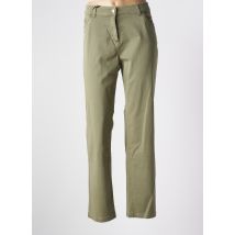 ÉTYMOLOGIE - Pantalon slim vert en coton - Femme - Taille 48 - Modz