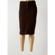 ARMOR LUX - Jupe mi-longue marron en coton - Femme - Taille 36 - Modz
