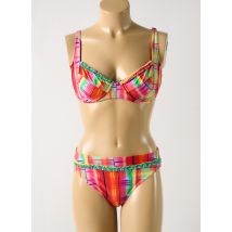 ROSE POMME - Maillot de bain 2 pièces rouge en polyamide - Femme - Taille TU - Modz