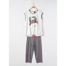 MASSANA - Pyjama gris en polyester - Femme - Taille 40 - Modz