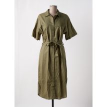 DEELUXE - Robe mi-longue vert en lin - Femme - Taille 36 - Modz