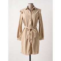 DEELUXE - Robe courte beige en polyester - Femme - Taille 34 - Modz