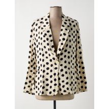 COMPAÑIA FANTASTICA - Blazer beige en viscose - Femme - Taille 38 - Modz