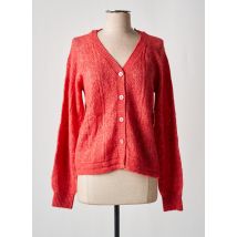 VERO MODA - Gilet manches longues orange en polyester - Femme - Taille 36 - Modz