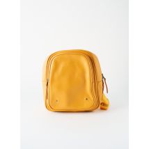 LANCASTER - Sac à dos jaune en cuir - Femme - Taille TU - Modz