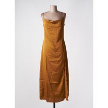 STRADIVARIUS - Robe longue jaune en elasthane - Femme - Taille 36 - Modz