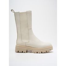 REQINS - Bottines/Boots beige en cuir - Femme - Taille 40 - Modz