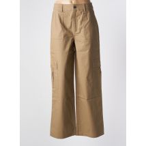 KAFFE - Pantalon cargo marron en coton - Femme - Taille 44 - Modz