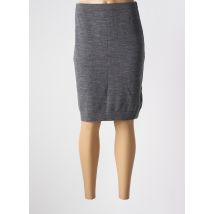 TWO DANES - Jupe mi-longue gris en merinos - Femme - Taille 38 - Modz