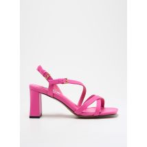 BIBI LOU - Sandales/Nu pieds rose en cuir - Femme - Taille 39 - Modz