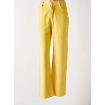 THINKING MU - Pantalon droit jaune en coton - Femme - Taille 40 - Modz