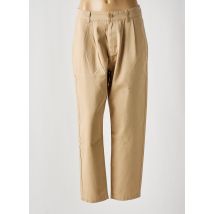 THINKING MU - Jeans coupe droite beige en coton - Femme - Taille 38 - Modz