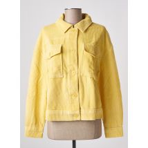 THINKING MU - Veste casual jaune en coton - Femme - Taille 38 - Modz