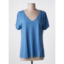 PAKO LITTO - T-shirt bleu en coton - Femme - Taille 38 - Modz