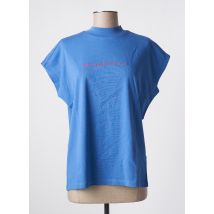THINKING MU - T-shirt bleu en coton - Femme - Taille 34 - Modz