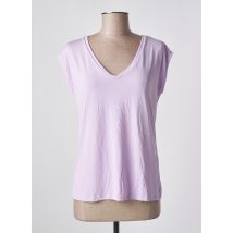 PIECES - T-shirt violet en tencel - Femme - Taille 34 - Modz