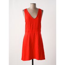 VILA ROUGE - Robe mi-longue rouge en viscose - Femme - Taille 38 - Modz
