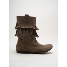 ARBELL - Bottines/Boots marron en cuir - Femme - Taille 37 - Modz