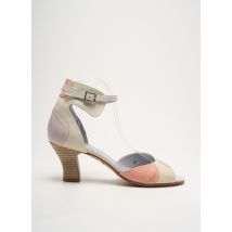 POMARES VAZQUEZ - Sandales/Nu pieds beige en cuir - Femme - Taille 40 - Modz
