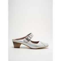 DORKING - Mules/Sabots argent en cuir - Femme - Taille 40 - Modz