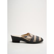 FARGEOT - Chaussons/Pantoufles noir en textile - Femme - Taille 41 - Modz