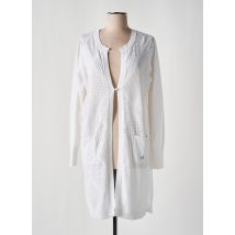 JOY OF LIFE - Gilet manches longues blanc en coton - Femme - Taille 42 - Modz