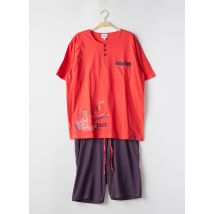 ROSE POMME - Pyjama rouge en coton - Homme - Taille 46 - Modz