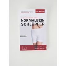CON-TA - Panty blanc en coton - Femme - Taille 42 - Modz