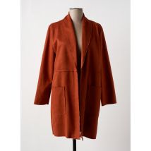 VANNY - Manteau long orange en viscose - Femme - Taille TU - Modz