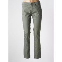 BRUNO SAINT HILAIRE - Pantalon slim vert en coton - Femme - Taille 40 - Modz