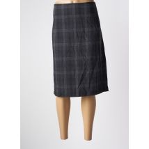 BRUNO SAINT HILAIRE - Jupe mi-longue gris en laine - Femme - Taille 46 - Modz