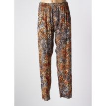 MARINELLO - Pantalon droit orange en viscose - Femme - Taille 40 - Modz