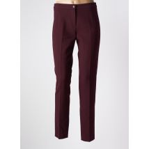 BRUNO SAINT HILAIRE - Pantalon slim rouge en polyester - Femme - Taille 40 - Modz