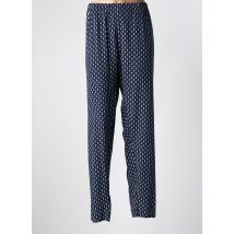 MARINELLO - Pantalon droit bleu en viscose - Femme - Taille 46 - Modz