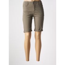 VOGGO - Bermuda vert en coton - Femme - Taille 36 - Modz