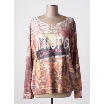 MADE IN ITALY - T-shirt beige en coton - Femme - Taille 38 - Modz