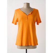 A PARIS - T-shirt orange en coton - Femme - Taille 40 - Modz