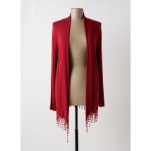 EGO - Gilet manches longues rouge en viscose - Femme - Taille 42 - Modz