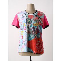 S.QUISE - T-shirt rose en coton - Femme - Taille 48 - Modz
