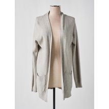 SEASON - Gilet manches longues gris en viscose - Femme - Taille 38 - Modz