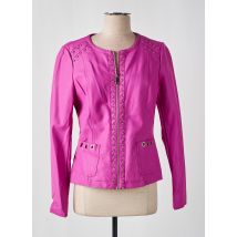 ESCANDELLE - Veste simili cuir rose en polyurethane - Femme - Taille 38 - Modz