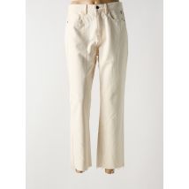 DESIGUAL - Jeans coupe droite beige en coton - Femme - Taille 40 - Modz