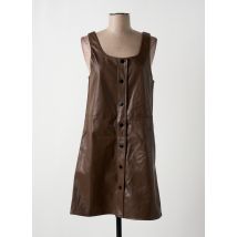 MOLLY BRACKEN - Robe courte marron en polyester - Femme - Taille 38 - Modz