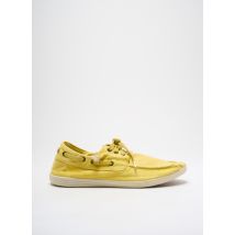 NATURAL WORLD - Chaussures bâteau jaune en textile - Homme - Taille 44 - Modz