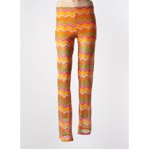 VIE TA VIE - Pantalon flare orange en polyester - Femme - Taille 36 - Modz