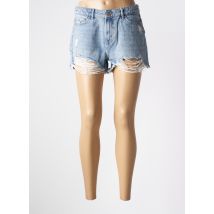 ONLY - Short bleu en coton - Femme - Taille 40 - Modz